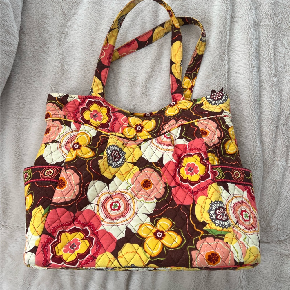 Floral Quilted Tote Bag by Vera Bradley, great condition